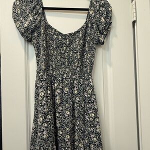 Hollister Black Floral Dress